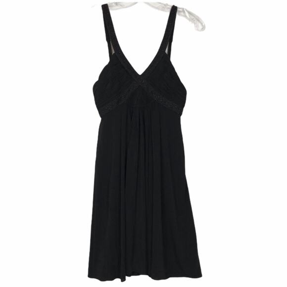 BCBGMaxazria Black Fit and Flare Flowy Dress - Picture 9 of 9